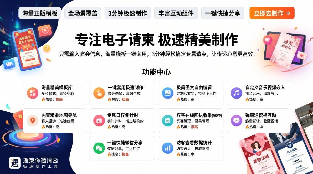 备婚不用熬夜做请柬！全场景婚礼H5邀请函，小白5分钟搞定